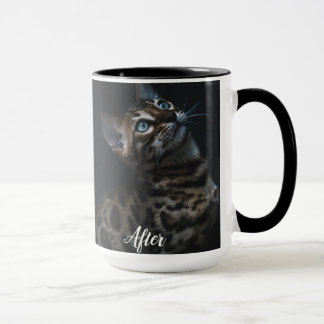 Funny Cut Vor und nach dem Kaffee Tasse