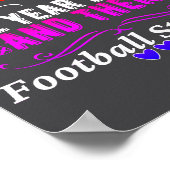 Funny Cute And Sweet Then Football Started  Poster (Ecke)