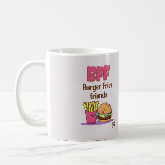 Funny Cute BFF Mug Kaffeetasse (Links)