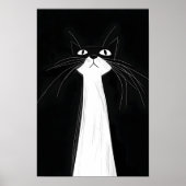 Funny Cute Black cat Poster (Vorne)