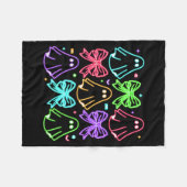Funny Cute Boo Ghost Soky Season Glow In Halloween Fleecedecke (Vorderseite (Horizontal))