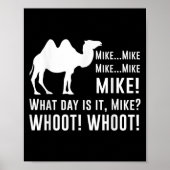 Funny Cute Camel Quotes About Hump Day Funny Quote Poster (Vorne)