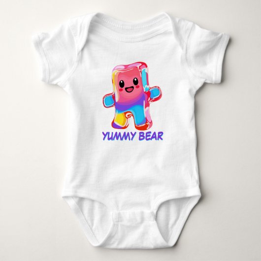 Funny Cute Candy Gimme Gummy Bear Baby Strampler (Vorderseite)