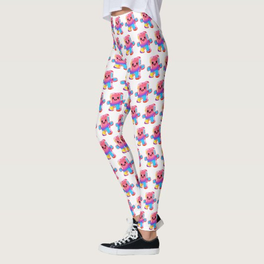 Funny Cute Candy Gimme Gummy Bear Leggings (Links)