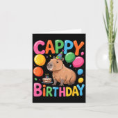 Funny Cute Capy Capybara Animal Birthday Party Sup Karte (Vorderseite)