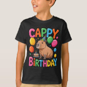 Funny Cute Capy Capybara Animal Birthday Party Sup T-Shirt (Vorderseite)