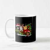 Funny Cute Cat Crew Santa Hat Christmas Xmas Women Kaffeetasse (Links)