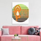 Funny cute cat doing yoga. funny yoga design leinwanddruck (Insitu (Wohnzimmer))