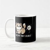 Funny Cute Cat Kitten Lover Silent But Deadly Gift Kaffeetasse (Links)