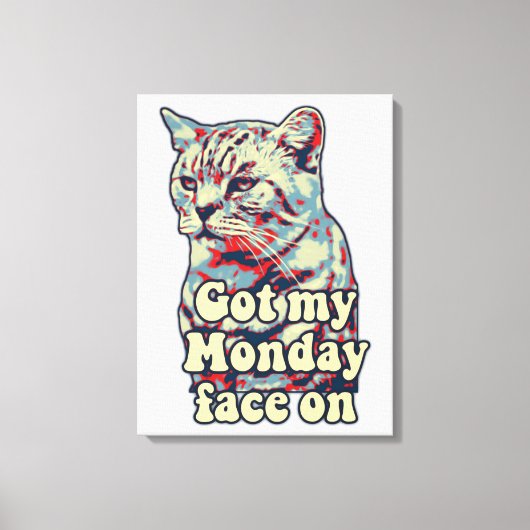 Funny cute cat meme for cat lovers & kitty owners leinwanddruck (Vorderseite)