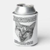 Funny cute cat meme for cat persons and cat owners dosenkühler (Kanne Vorderseite)