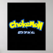 Funny Cute Chokemon Jiu Jitsu Poster (Vorne)