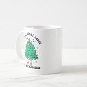 Funny Cute Christmas Goose Kaffeetasse (Vorderseite Links)