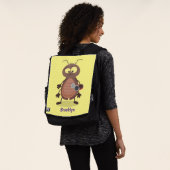 Funny cute cockroach cartoon character rucksack (Ausgewaschen)