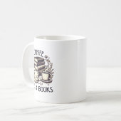 Funny Cute Coffee Dog Books Lover Women Men Kids  Kaffeetasse (Vorderseite Links)