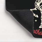 Funny Cute Creepy Unicorn Skeleton Dark Humor Goth Mousepad (Ecke)