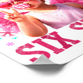 Funny Cute Cud Says Six Seven Valentine's Day 67 M Poster (Ecke)