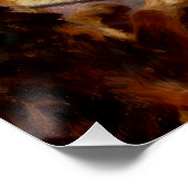 Funny Cute Dogs Playing A Board Game Poster (Ecke)