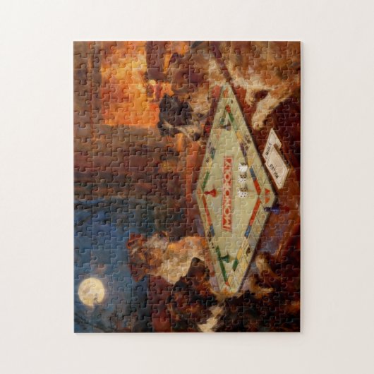 Funny Cute Dogs Playing A Board Game Puzzle (Vertikal)