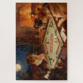 Funny Cute Dogs Playing A Board Game Puzzle (Vertikal)