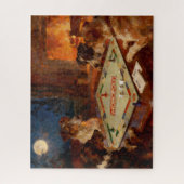 Funny Cute Dogs Playing A Board Game Puzzle (Vertikal)