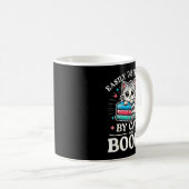 Funny Cute Easily Distracted By Cats And Books Kaffeetasse (VorderseiteRechts)