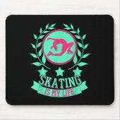 Funny Cute Figure Skater For Ice Skating Srt Gift  Mousepad (Vorne)