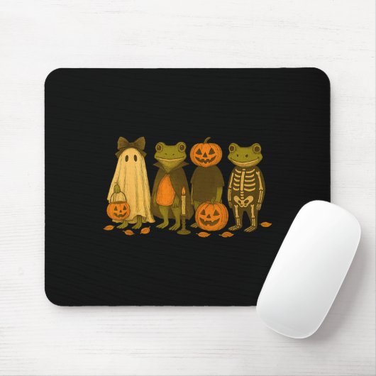 Funny Cute Frog Halloween Costumes Mousepad (Mit Mouse)