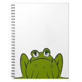 Funny Cute Frog Notizblock (Vorderseite)