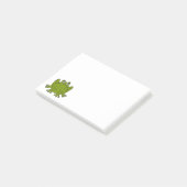 Funny Cute Frog Post-it Klebezettel (angewinkelt)