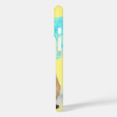 Funny Cute Gerbil Summer Holiday Yellow Case-Mate iPhone Hülle (Rückseite / Links)