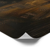 Funny Cute Ghost Holding Red Balloon, Vintage Poster (Ecke)