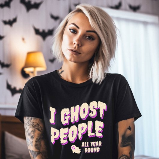 Funny Cute Ghost People Halloween T-Shirt