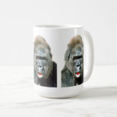 FUNNY CUTE GORILLA KAFFEETASSE (VorderseiteRechts)