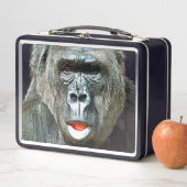 FUNNY CUTE GORILLA METALL BROTDOSE (Beispiel)