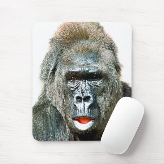 FUNNY CUTE GORILLA MOUSEPAD (Mit Mouse)