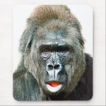 FUNNY CUTE GORILLA MOUSEPAD<br><div class="desc">A beautiful expression on this gorilla's face.</div>