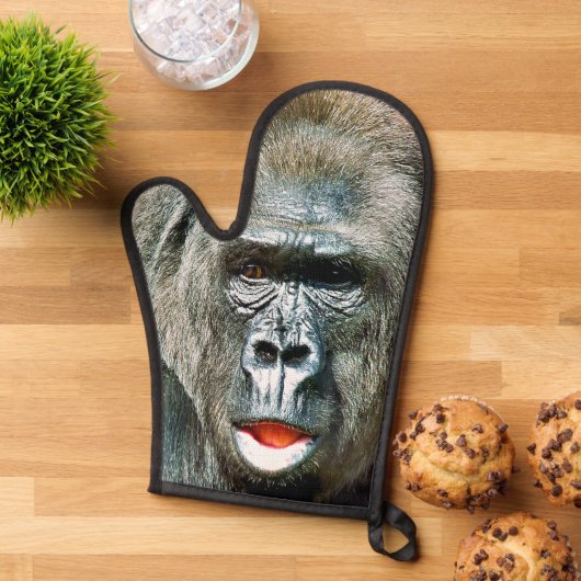 FUNNY CUTE GORILLA OFENHANDSCHUH (Oben unten)