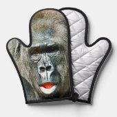 FUNNY CUTE GORILLA OFENHANDSCHUH (Vorderseite/Rückseite)