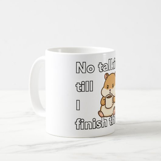 Funny cute Hamster Coffee Mug  Kaffeetasse (Vorderseite Links)