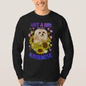 Funny Cute Havanese Dog Loving Girl Puppy Lover Wo T-Shirt (Vorderseite)