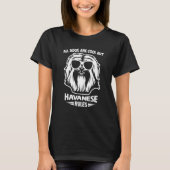 Funny Cute Havanese Dog Rules Puppy Lover T-Shirt (Vorderseite)
