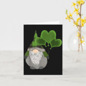Funny Cute Irish Gnome St Patricks Day Heart Ballo Karte (Gelbe Blume)