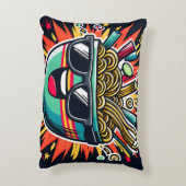 Funny Cute Noodle Cartoon Ramen Bowl Dekokissen (Rückseite(Vertikal))