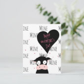 Funny Cute “Only Moooooo” Cow Pun  Karte (Stehend Vorderseite)