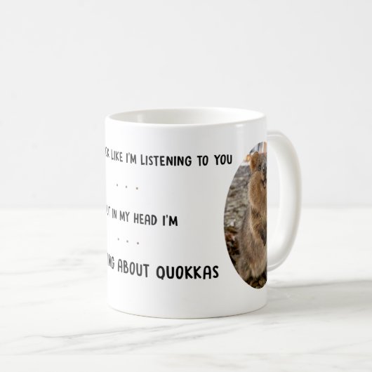 Funny Cute Quokka Australia Mug Kaffeetasse (VorderseiteRechts)