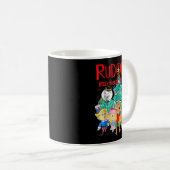 Funny Cute Rudolph The Red Nosed Reindeer Christma Kaffeetasse (VorderseiteRechts)
