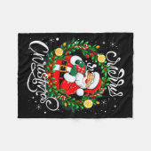 Funny Cute Santa Claus Merry Christmas Men Women K Fleecedecke (Vorderseite (Horizontal))