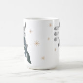 Funny Cute Sarcastically Merry Winter Donkey Kaffeetasse (Mittel)