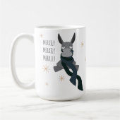 Funny Cute Sarcastically Merry Winter Donkey Kaffeetasse (Links)